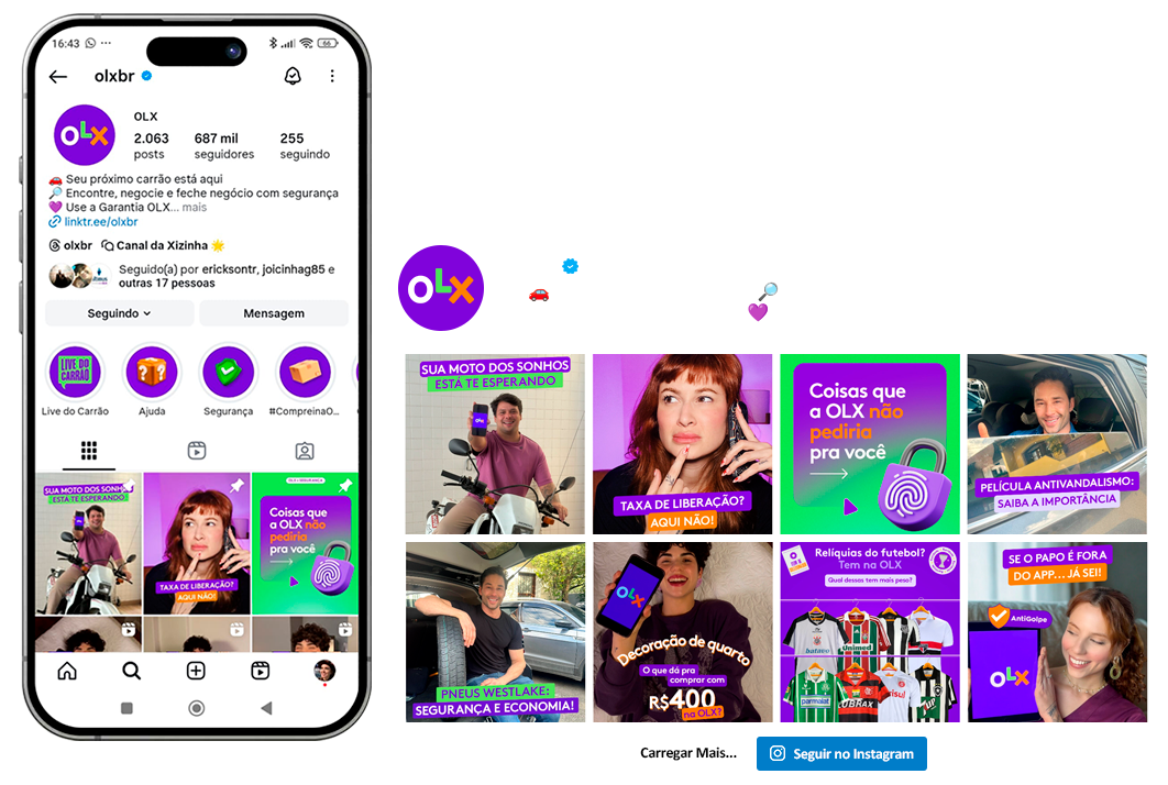 feed instagram olx
